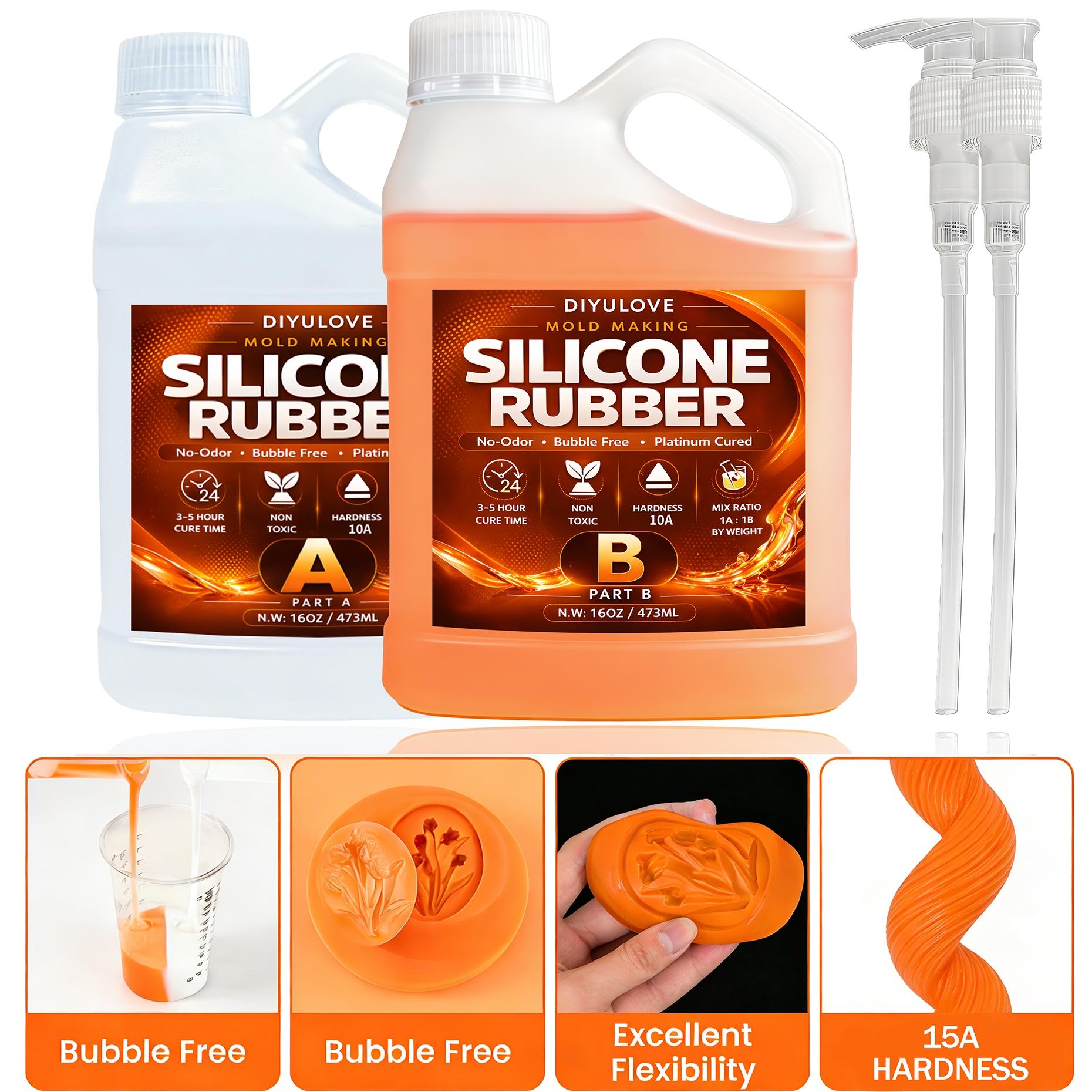 Soap Making Experiment - Liquid Silicone Rubber Kit,High-Performance Fast Cure