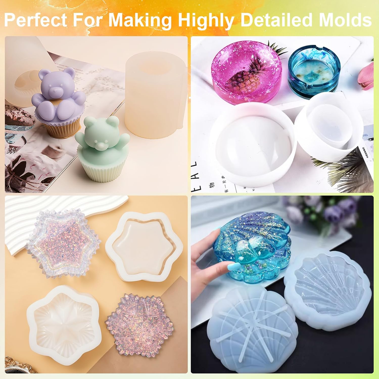 Silicone Mold Making Kit, 4LEl - مراجعة Soap Making Kits وسعره