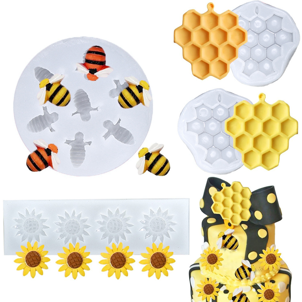 4pcs Honeybee Honeycomb Bee Si - مراجعة Soap Making Art وسعره