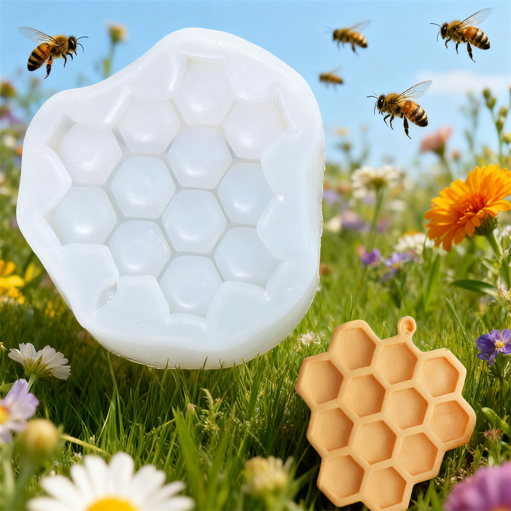 4pcs Honeybee Honeycomb Bee Si - مراجعة Soap Making Art وسعره