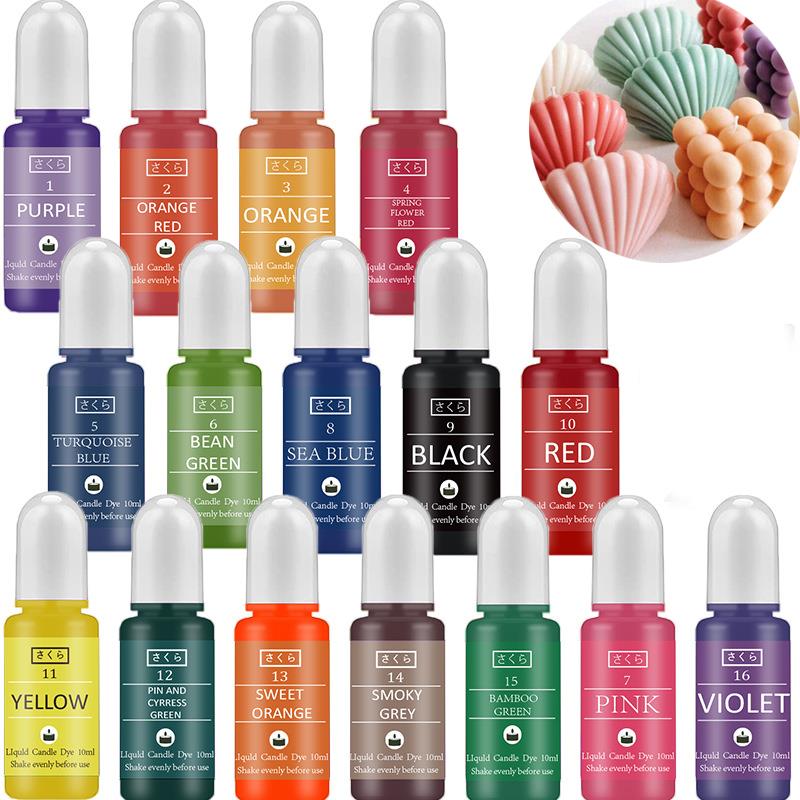 10ml/Bottle Candle Wax Pigment - مراجعة Soap Making Dye وسعره