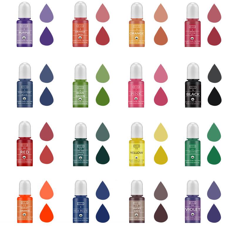 10ml/Bottle Candle Wax Pigment - مراجعة Soap Making Dye وسعره