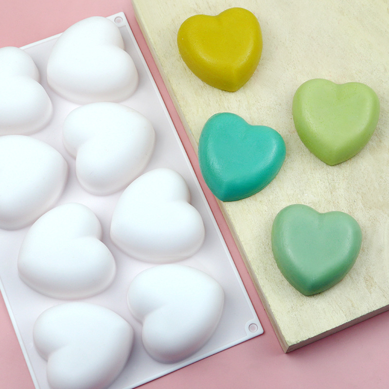 8 Pcs Love Heart Silicone Soap - مراجعة Soap Making Experiment وسعره