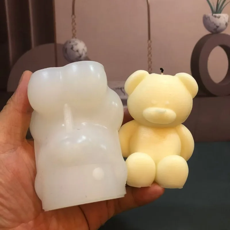 3D Bear Silicone Candle Mold D - مراجعة Soap Making Experiment وسعره