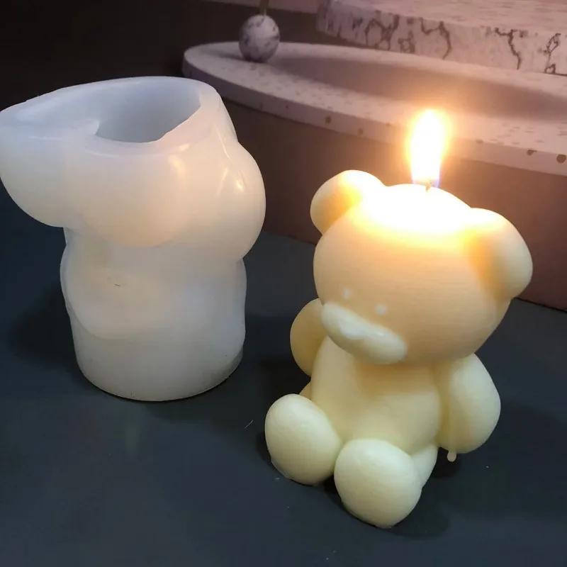 3D Bear Silicone Candle Mold D - مراجعة Soap Making Experiment وسعره