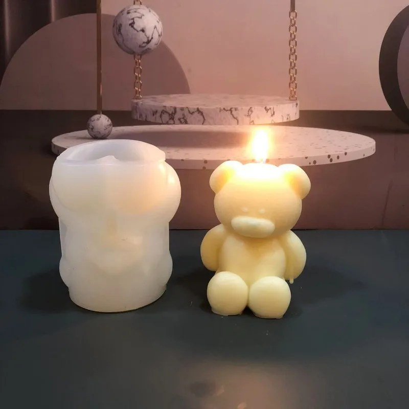 3D Bear Silicone Candle Mold D - مراجعة Soap Making Experiment وسعره