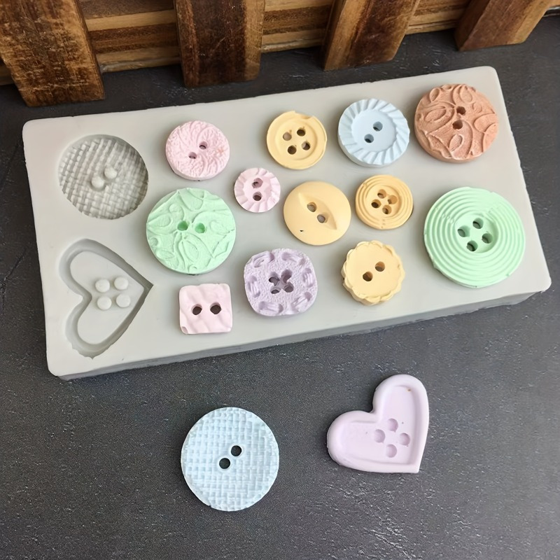 Buttons Shape Silicone Mold Si - مراجعة Soap Making Kits وسعره