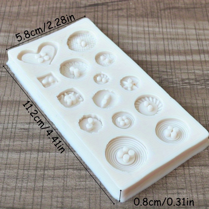 Buttons Shape Silicone Mold Si - مراجعة Soap Making Kits وسعره