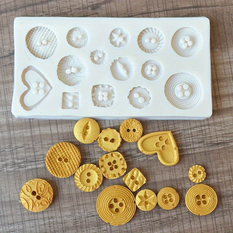 Buttons Shape Silicone Mold Si - مراجعة Soap Making Kits وسعره