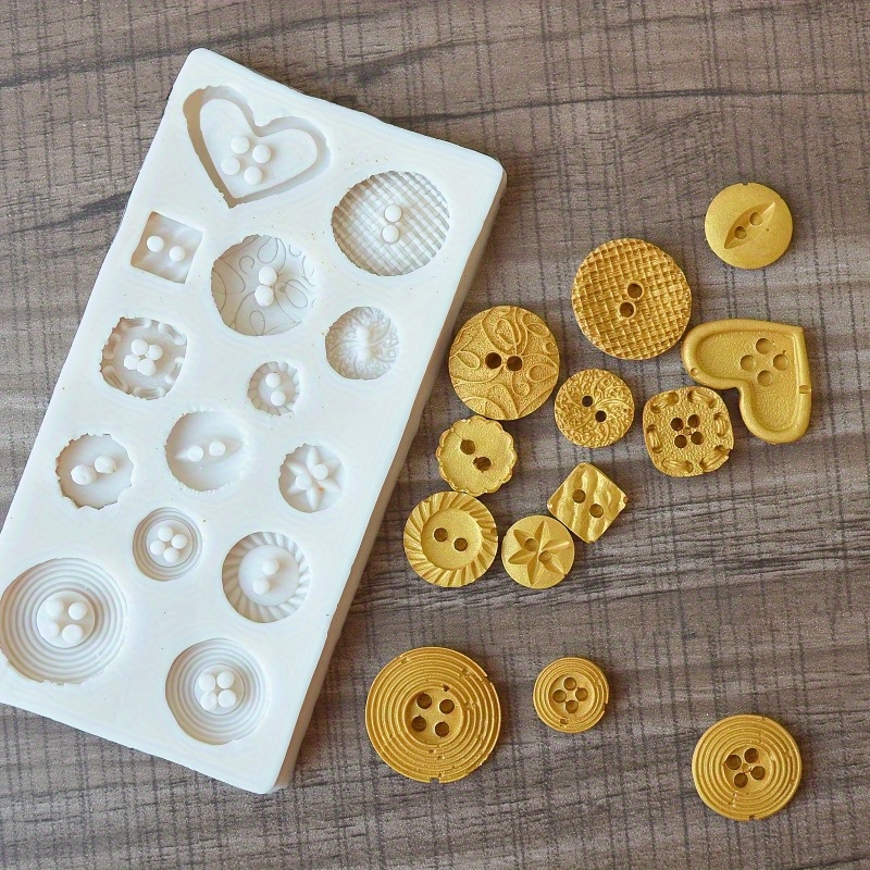 Buttons Shape Silicone Mold Si - مراجعة Soap Making Kits وسعره