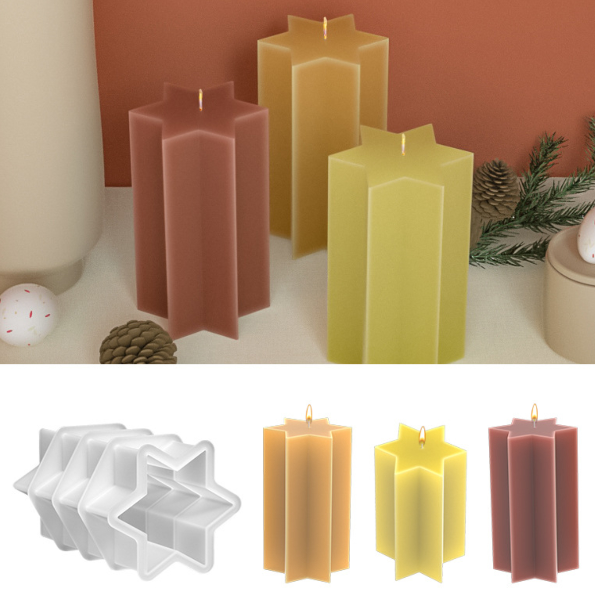 3D Hexagonal Column Silicone C - مراجعة Soap Making Art وسعره