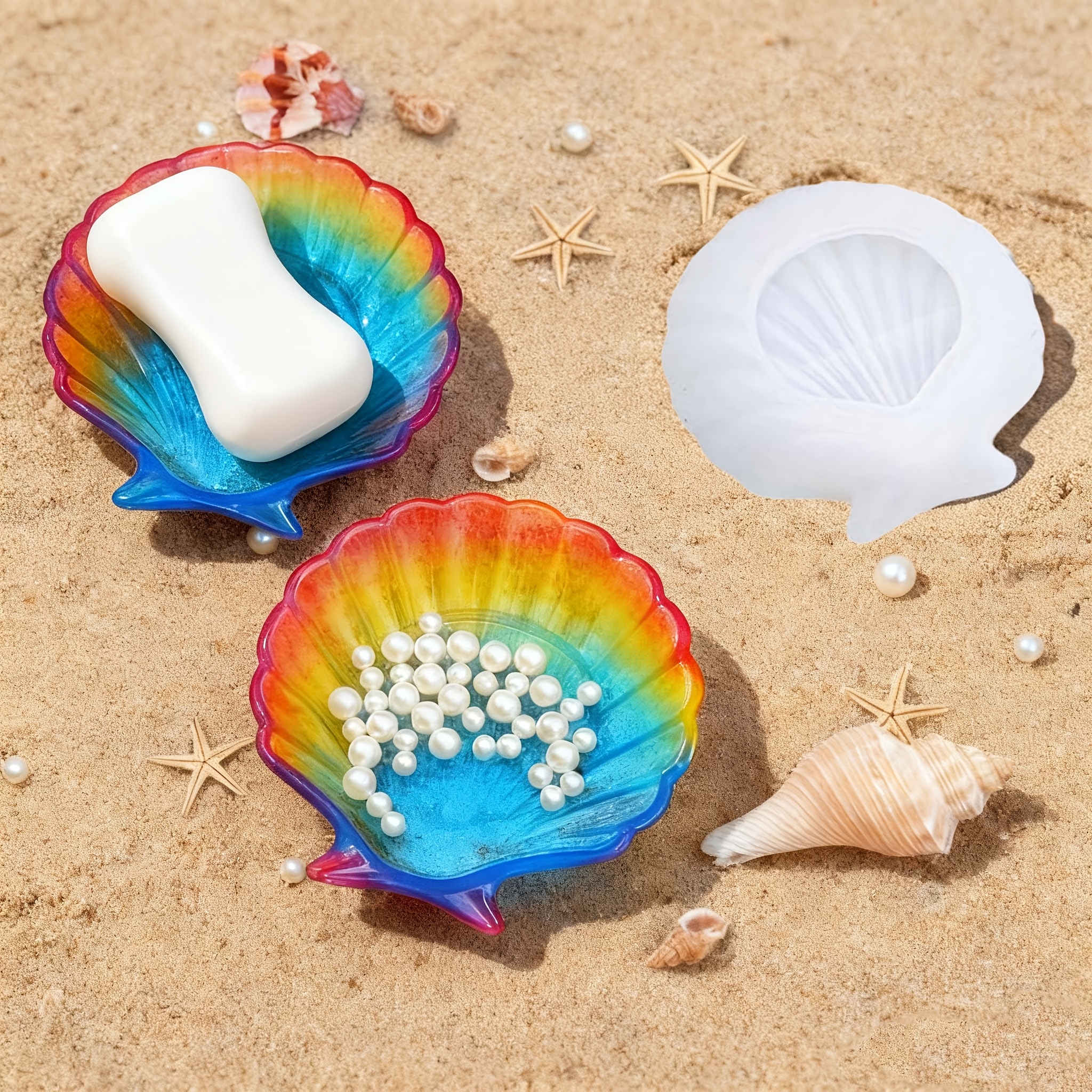1 piece of silicone shell resi - مراجعة Soap Making Kits وسعره
