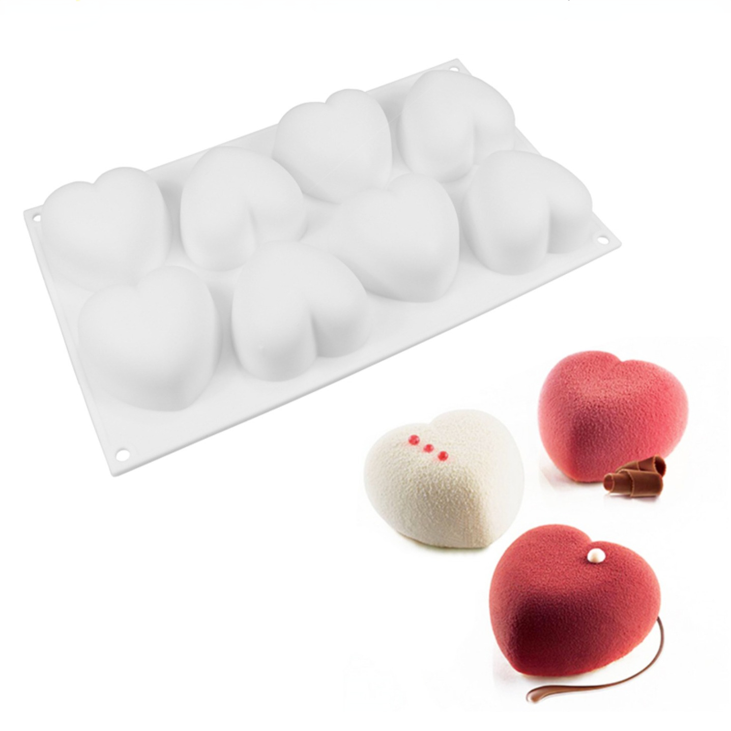 Love Heart Silicone Soap Mold  - مراجعة Soap Making Experiment وسعره