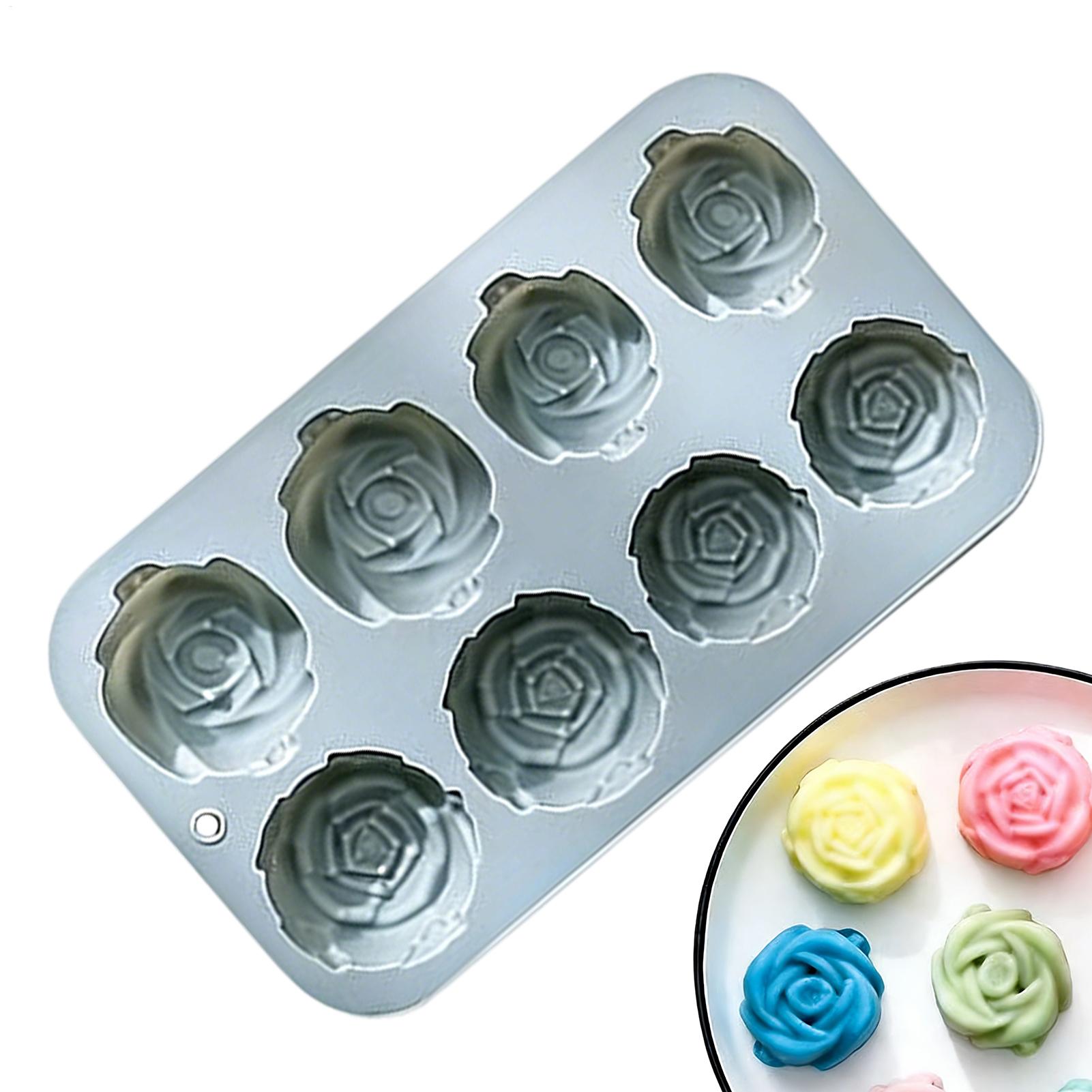 8 Holes Rose Flower Silicone M - مراجعة Soap Making Kits وسعره