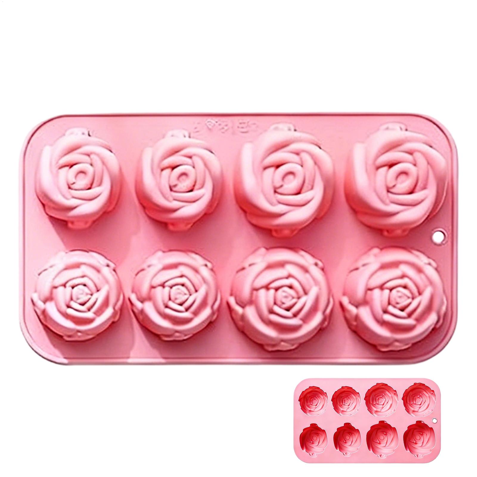 8 Holes Rose Flower Silicone M - مراجعة Soap Making Kits وسعره