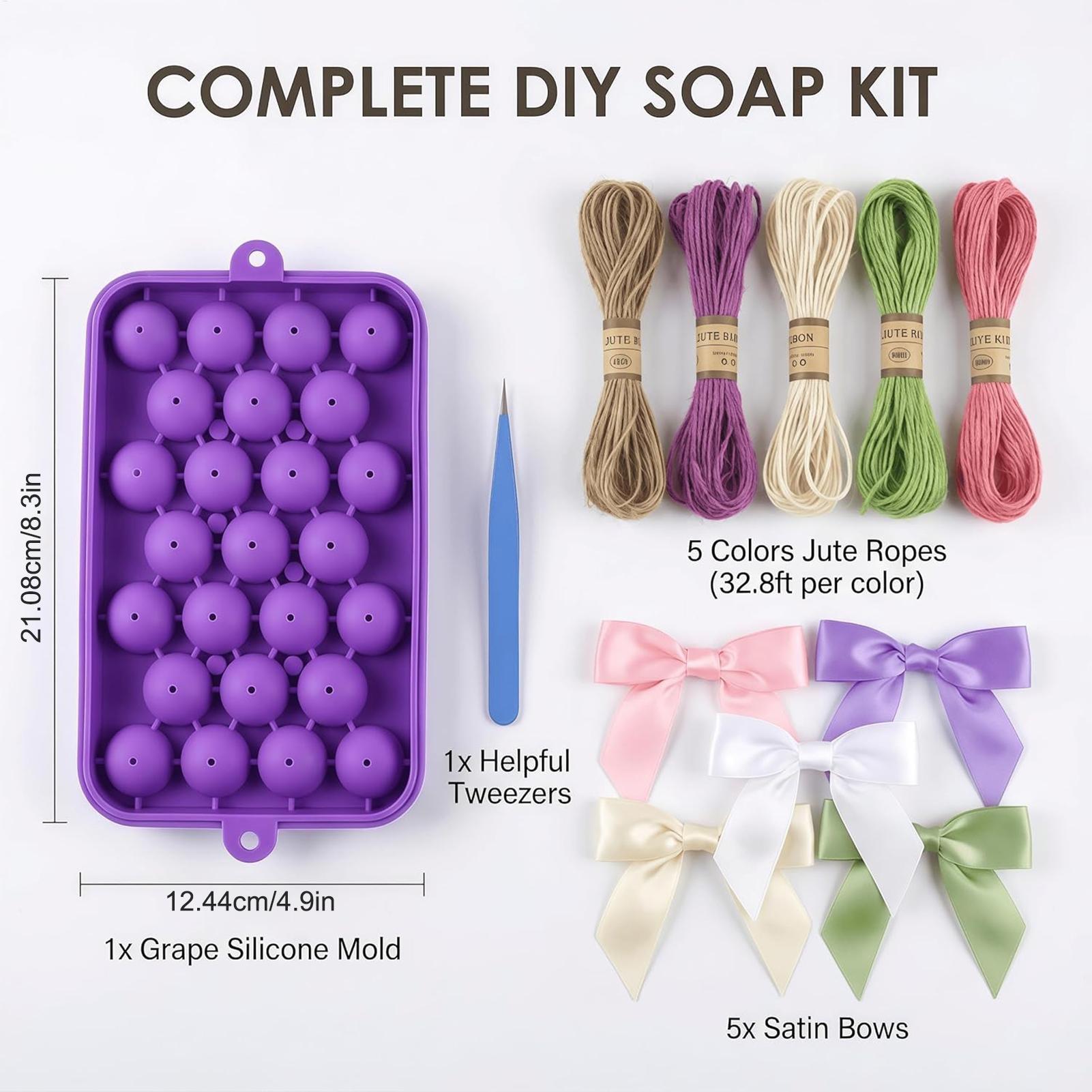 Grape Soap Mold Easy-Release F - مراجعة Soap Making Experiment وسعره
