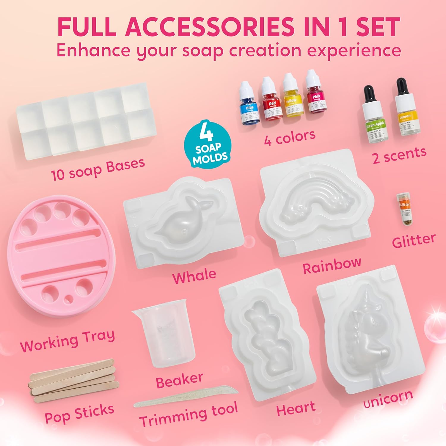 JOYFY Unicorn Soap Making Kit  - مراجعة Soap Making Experiment وسعره