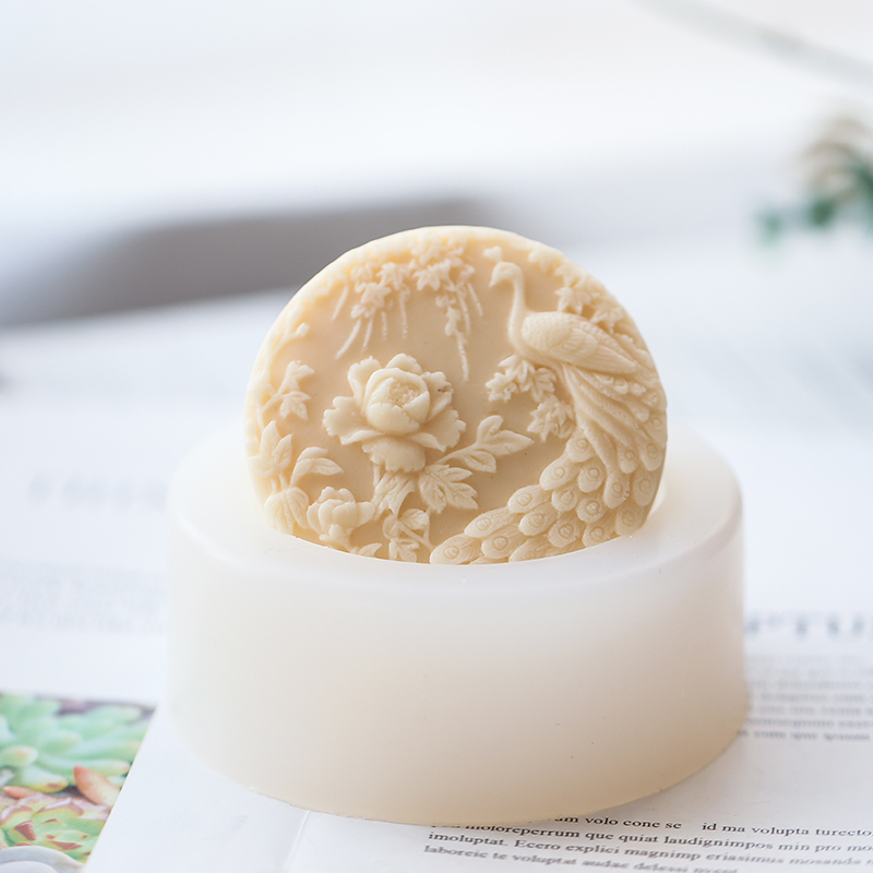 Peacock Flower Pattern Silicon - مراجعة Soap Making Art وسعره