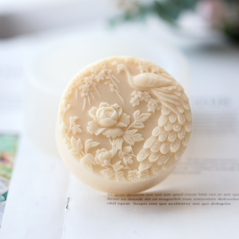 Peacock Flower Pattern Silicon - مراجعة Soap Making Art وسعره