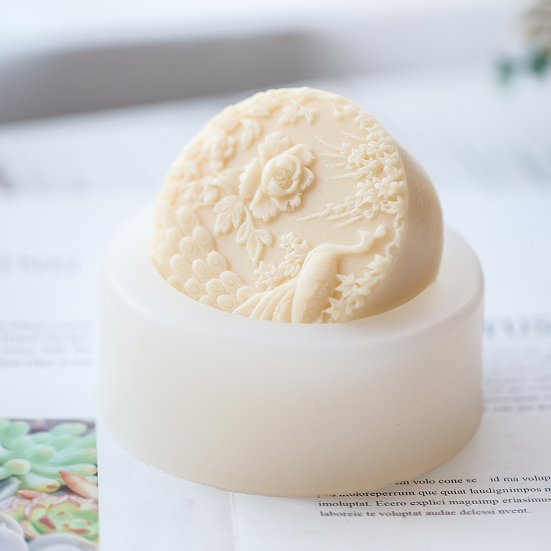 Peacock Flower Pattern Silicon - مراجعة Soap Making Art وسعره