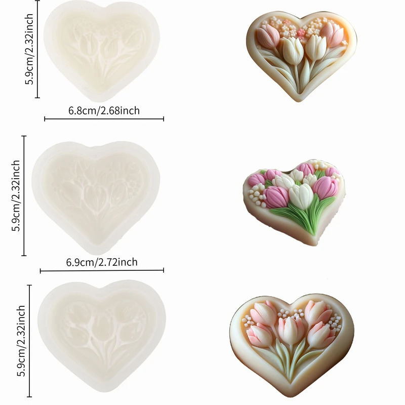 Silicone Mold for Heart-shaped - مراجعة Soap Making Experiment وسعره