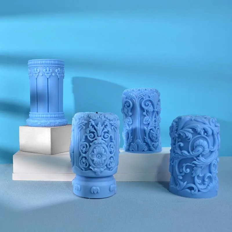 Carved Roman Column Candle Sil - مراجعة Soap Making Art وسعره