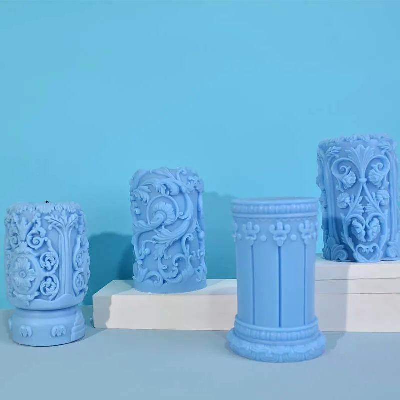 Carved Roman Column Candle Sil - مراجعة Soap Making Art وسعره